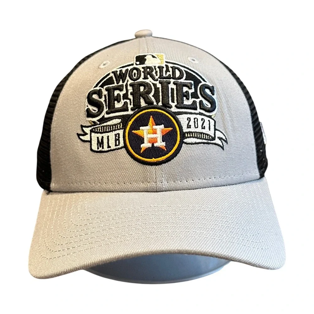 Houston Astros 2021 World Series‎ MLB New Era 9FORTY Trucker Hat Snapback